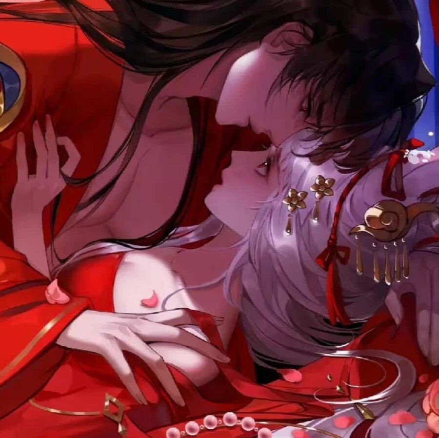 王者荣耀李信阿离CP情侣头像 漫画禁欲李信公孙离一左一右情头_21