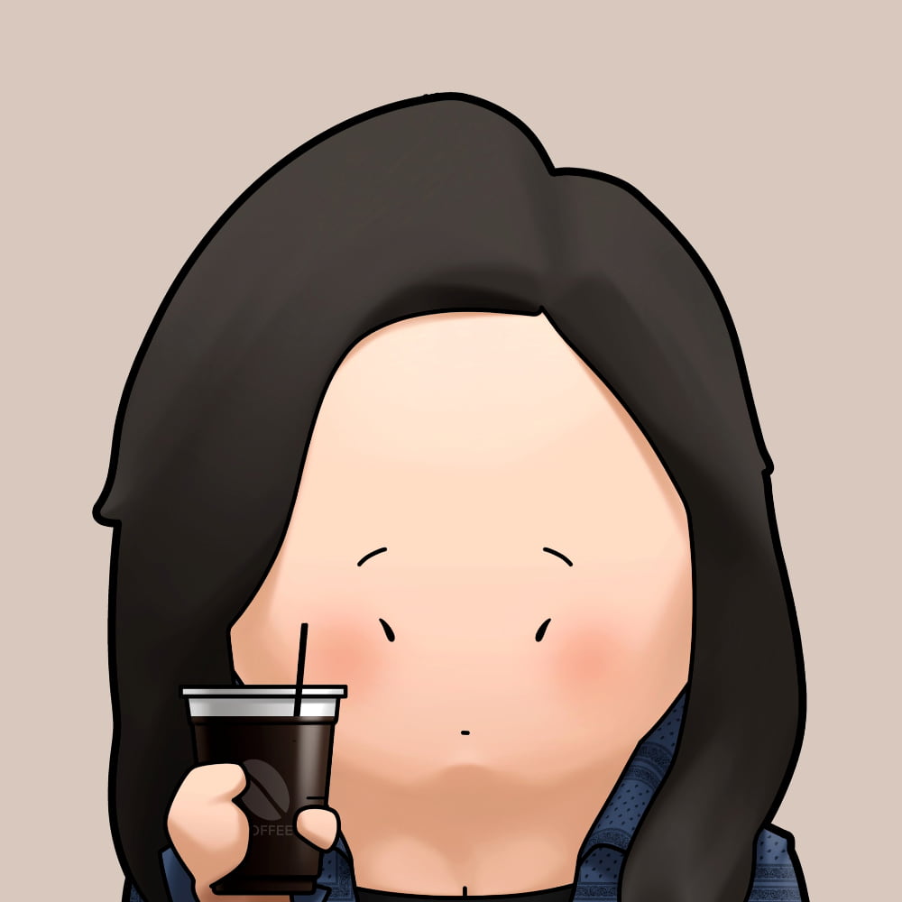 打工人喝咖啡卡通头像,拿一杯咖啡上班卡通头像_3