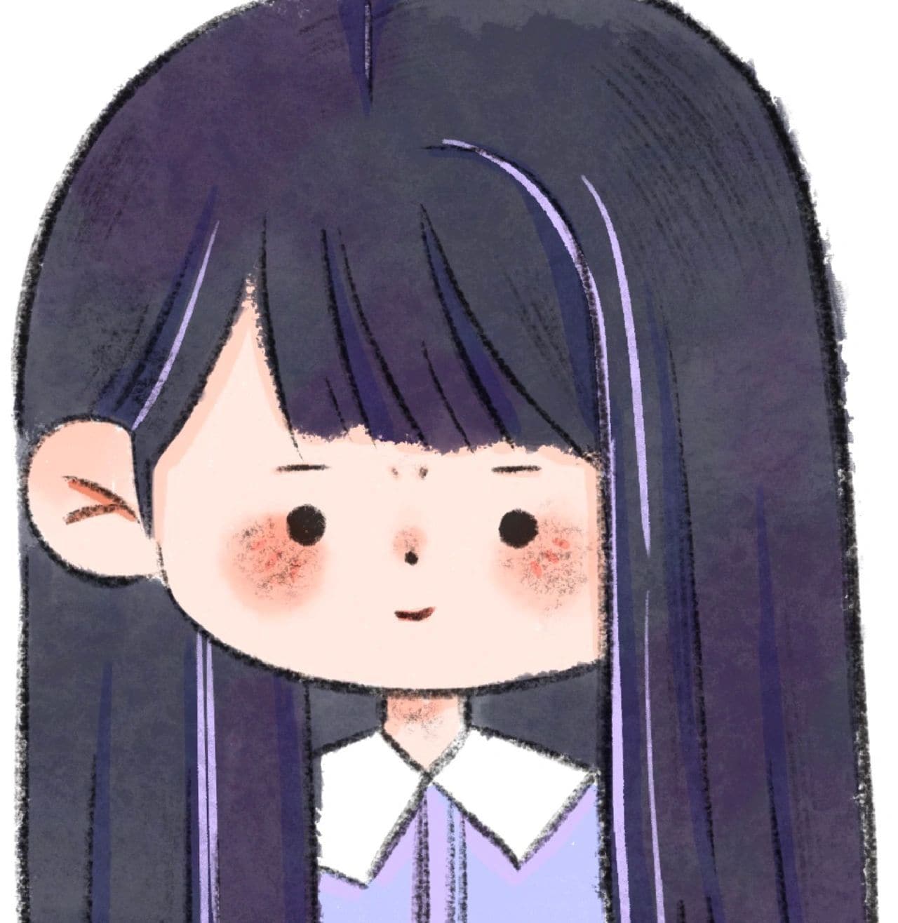 治愈系可爱女孩卡通头像，女生动漫头像唯美可爱治愈系_9