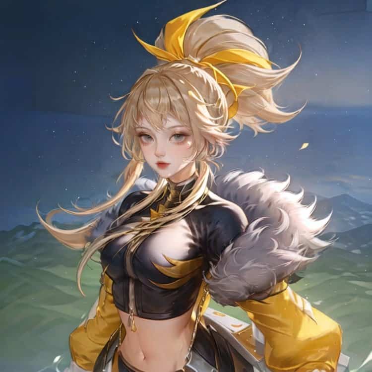 王者荣耀伽罗箭羽风息皮肤高清微信头像图 AI绘画女射手伽罗头像_1