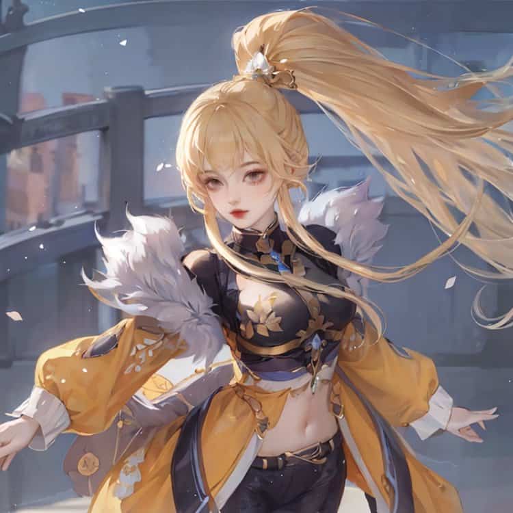 王者荣耀伽罗箭羽风息皮肤高清微信头像图 AI绘画女射手伽罗头像_10