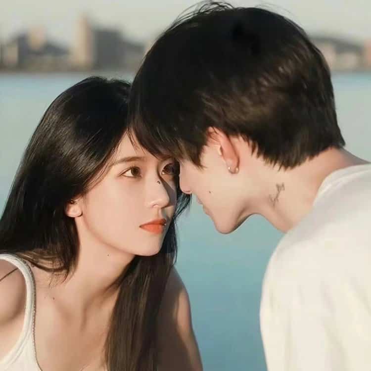 男朋友会喜欢的真人情侣头像高清图 高级感不俗气的氛围感情头_6