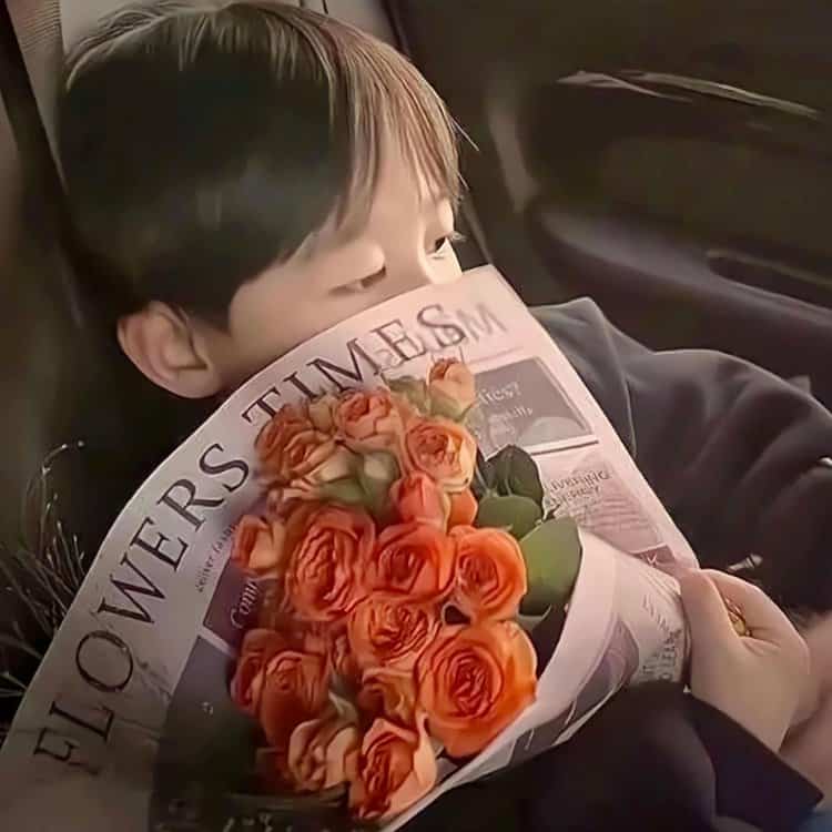 超萌可爱真人小孩子情侣头像图 二人专用小孩情头一人一张_6