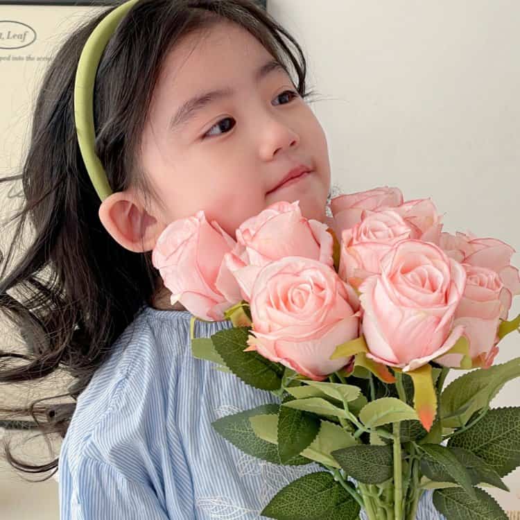 超萌可爱真人小孩子情侣头像图 二人专用小孩情头一人一张_7