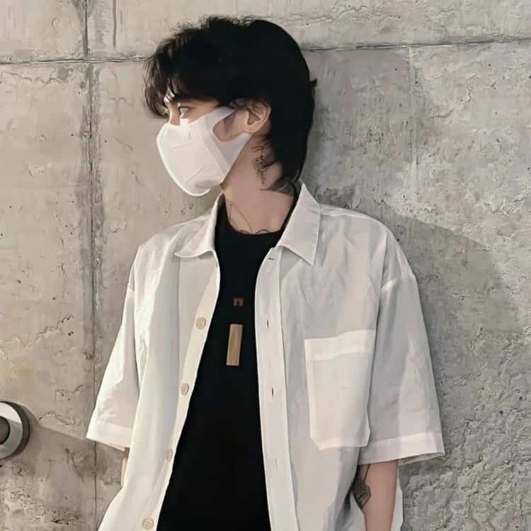 真人慵懒冷淡风单人情头 有高级氛围感的情侣头像_14