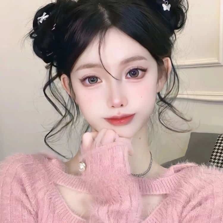 浪漫唯美治愈系真人照片女生头像 慵懒偏冷淡风微信女头_1