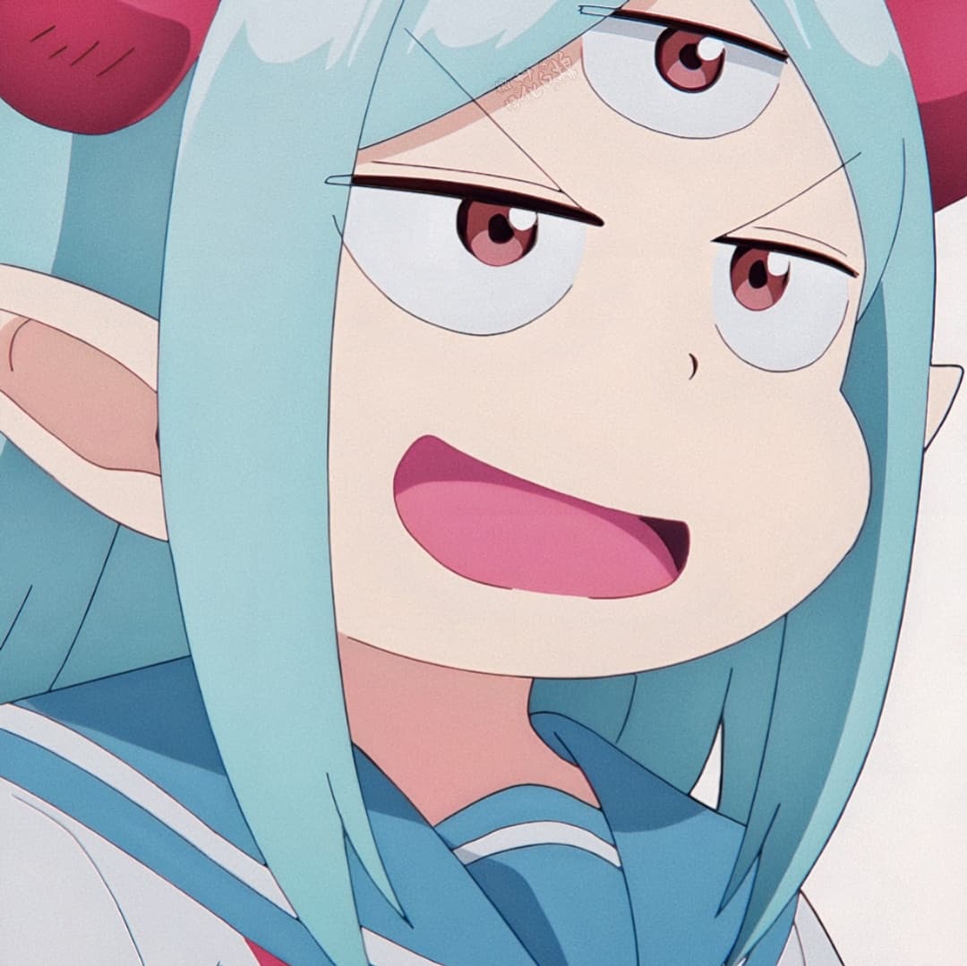 《LV1魔王与独居废勇者》魔王头像，三只眼动漫女生头像_6