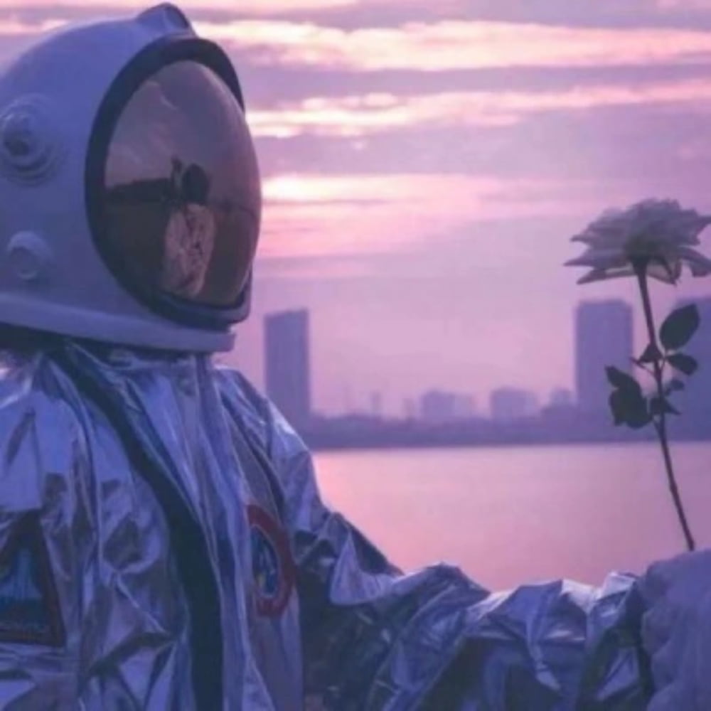 宇航员情侣头像一左一右一人一张_3