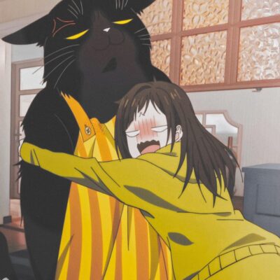 福泽幸来和猫咪谕吉头像，《能干的猫今天也忧郁》卡通头像
