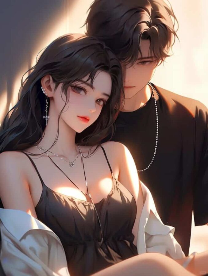 欲系动漫双人情侣头像 AI绘画又欲又撩人的性感情头_2