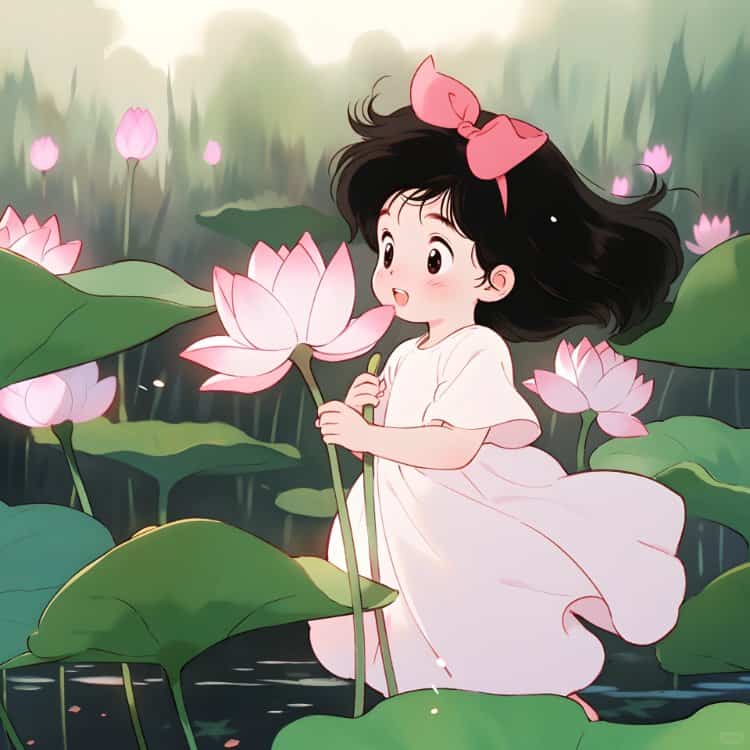 好运气换了会有好事发生的女生头像 柿柿如意心平气荷好运莲莲AI动漫女头_10