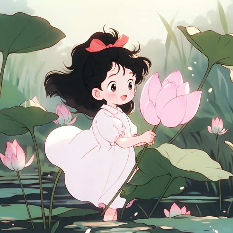 好运气换了会有好事发生的女生头像 柿柿如意心平气荷好运莲莲AI动漫女头_12