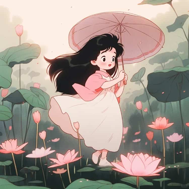 好运气换了会有好事发生的女生头像 柿柿如意心平气荷好运莲莲AI动漫女头_13