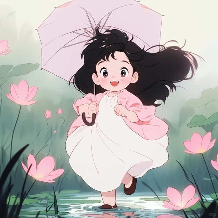 好运气换了会有好事发生的女生头像 柿柿如意心平气荷好运莲莲AI动漫女头_15