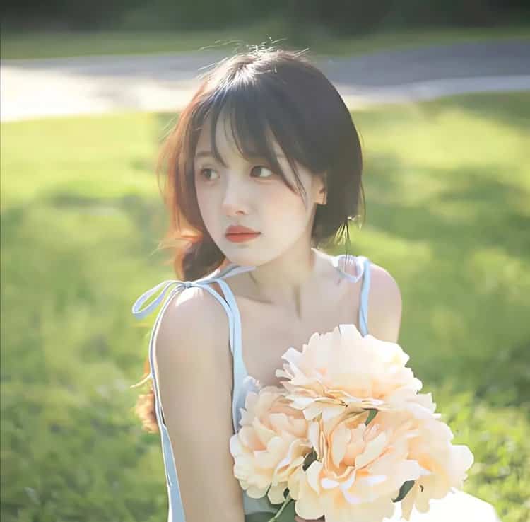 热爱生活阳光乐观的女生头像 森系高级唯美鲜花女头_16