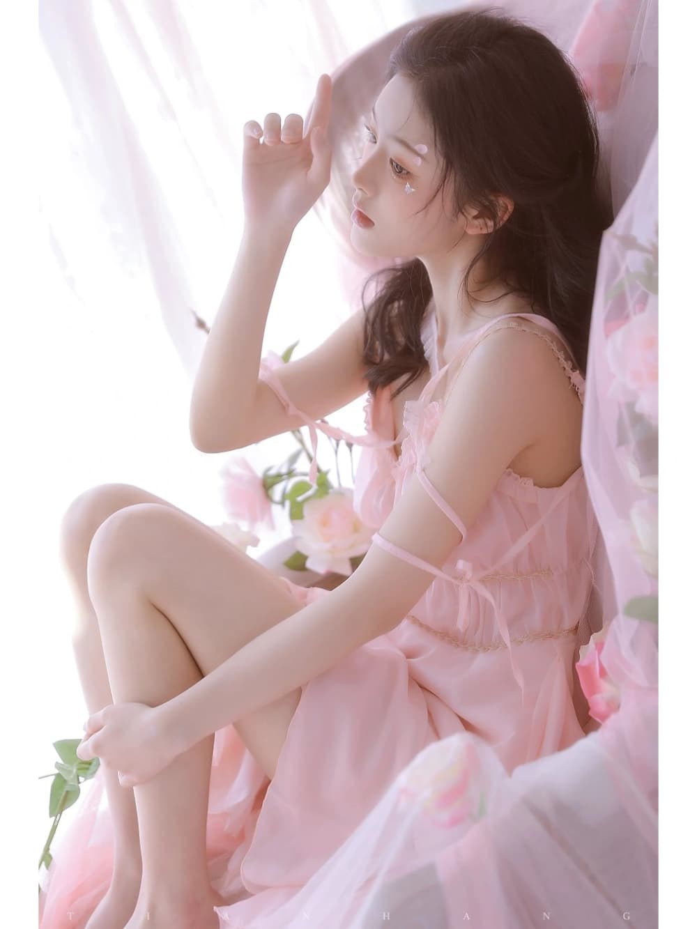 小小花蕾深处绽放的花朵公主梦写真_1