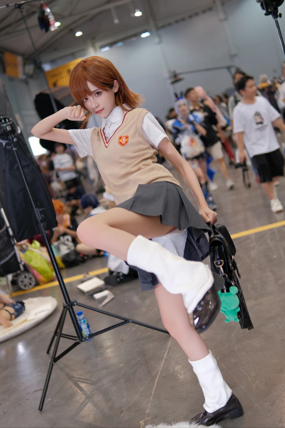 长发炮姐真人照片，炮姐御坂美琴cosplay_4