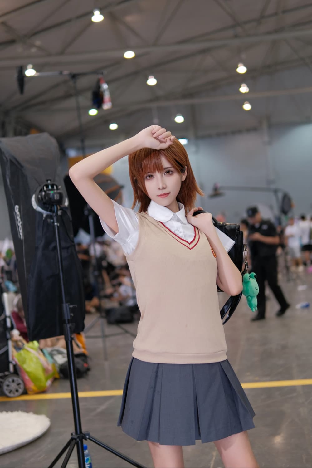 长发炮姐真人照片，炮姐御坂美琴cosplay_5
