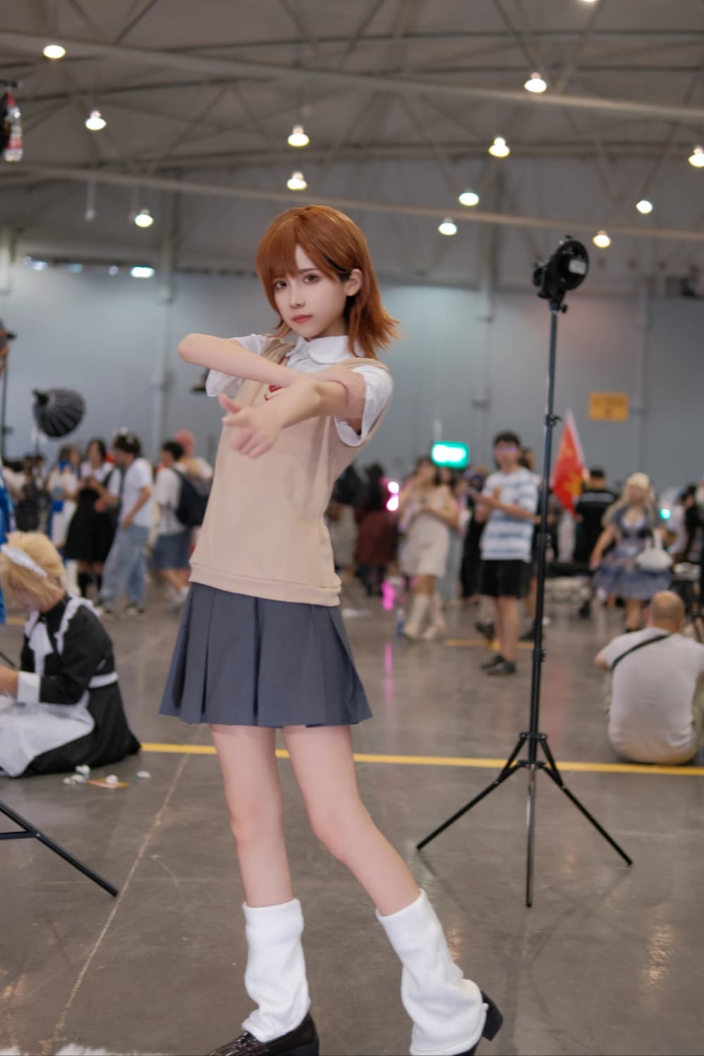 长发炮姐真人照片，炮姐御坂美琴cosplay_6