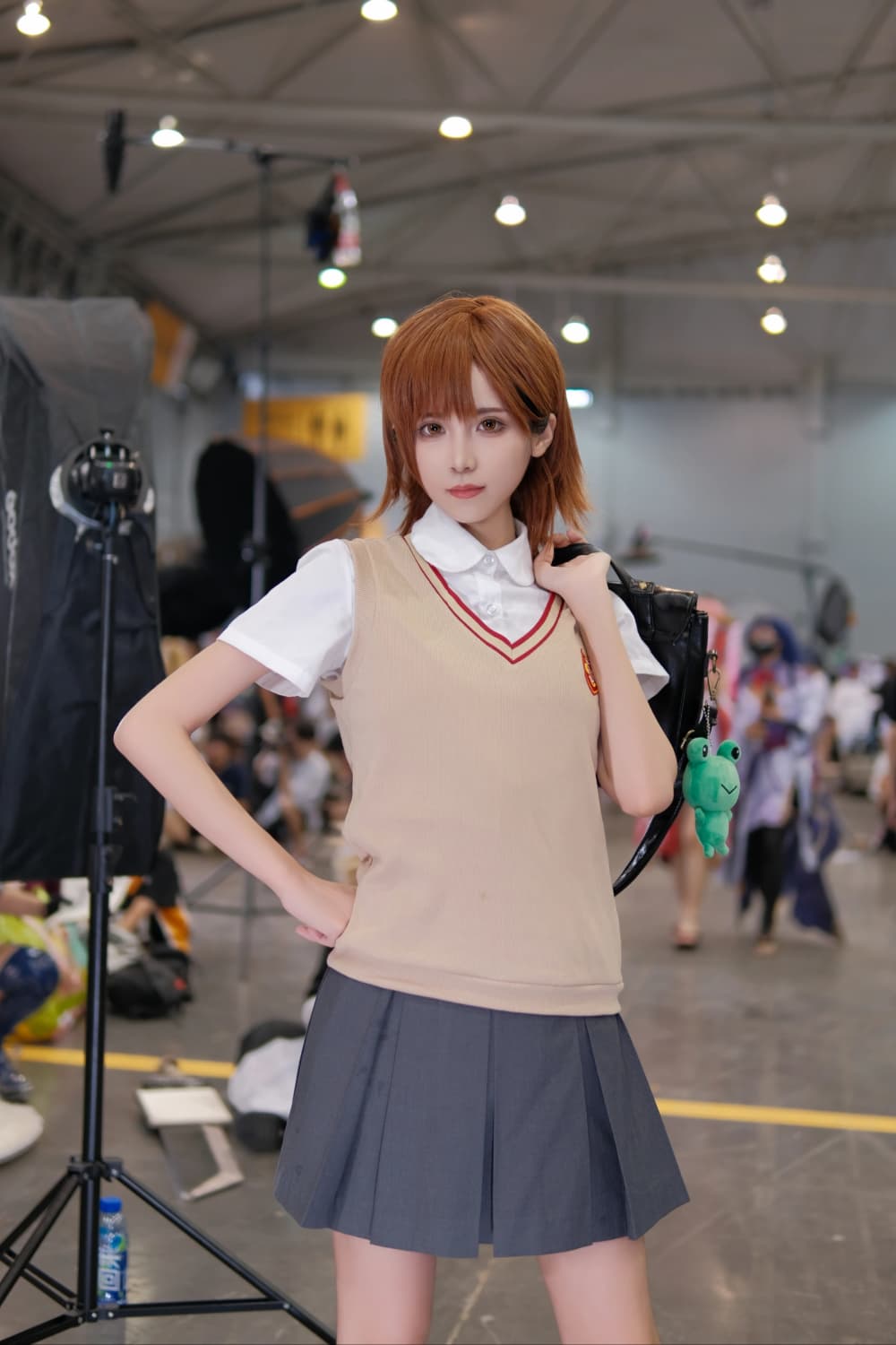 长发炮姐真人照片，炮姐御坂美琴cosplay_8