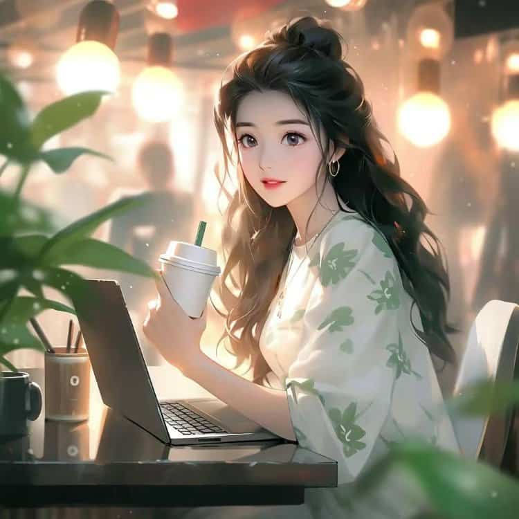AI高贵温柔中年少女微信头像适合中年女性30岁一40岁淡雅女人头像_5