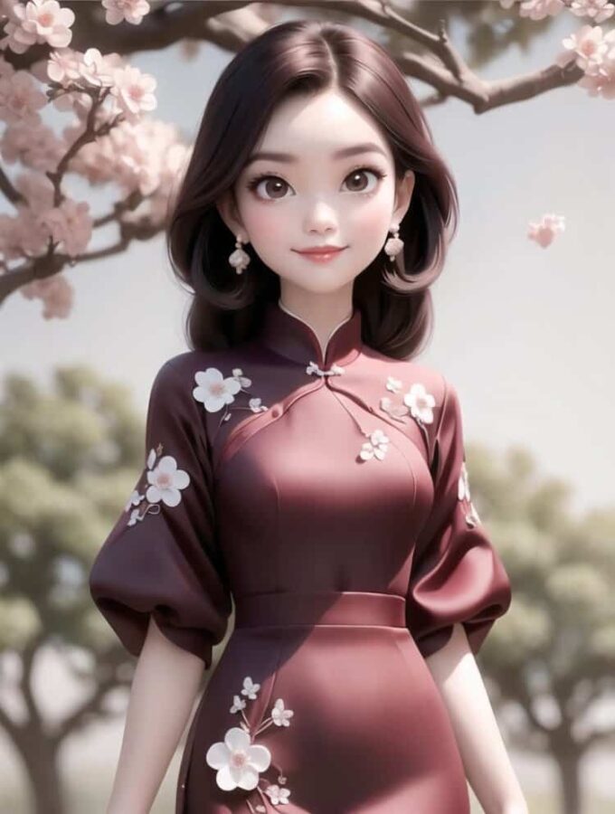气质复古民国风旗袍动漫女生头像 30岁女人味十足的微信头像_7