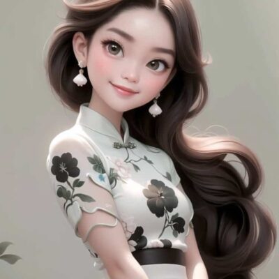 气质复古民国风旗袍动漫女生头像 30岁女人味十足的微信头像