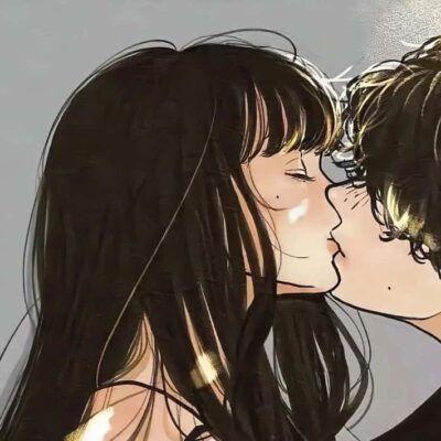 动漫看了脸红的禁欲系男女情头 超级撩人亲吻情侣头像