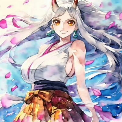 《海贼王》大和的侧乳图片，鬼姬大和大胸图