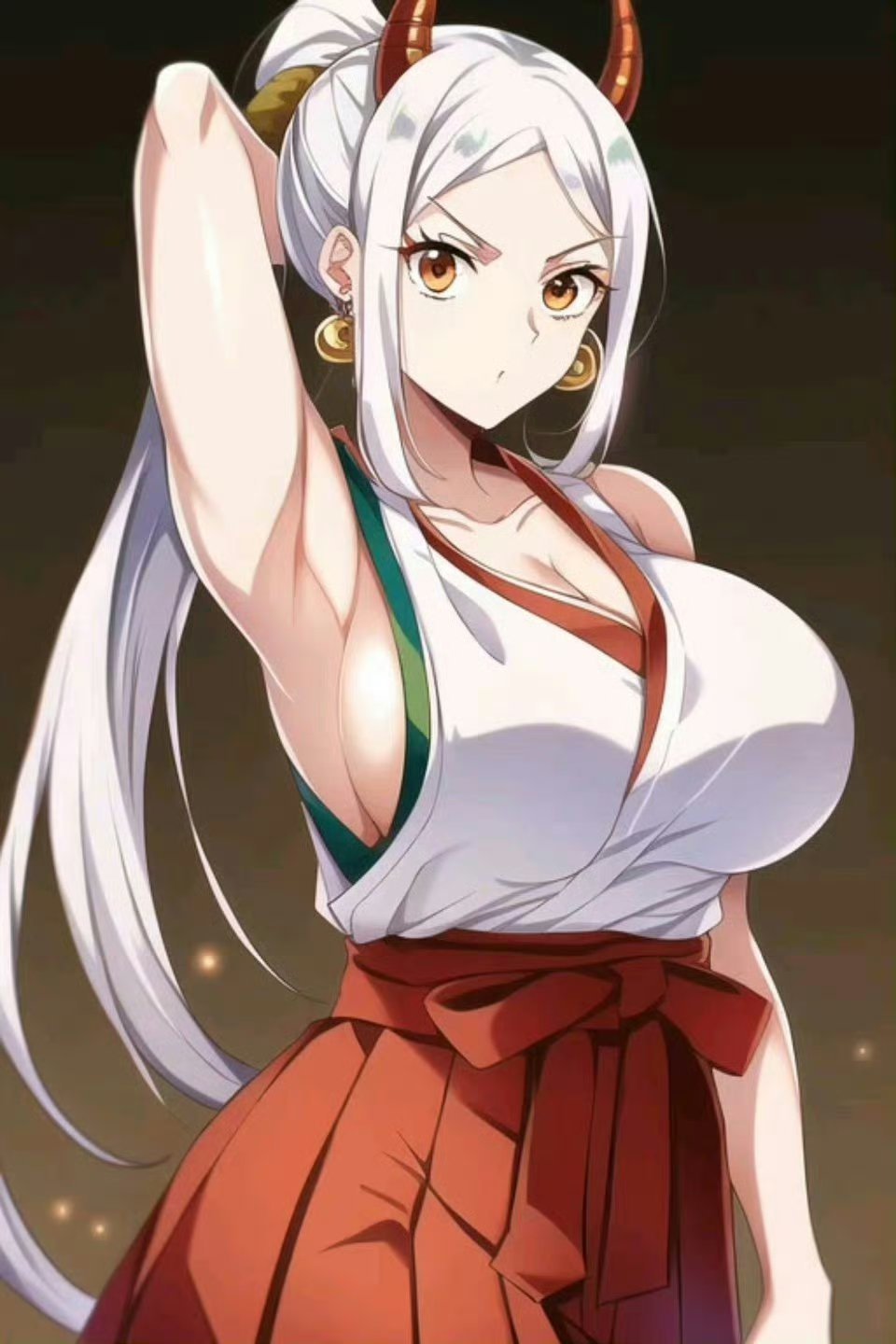《海贼王》大和的侧乳图片，鬼姬大和大胸图_3