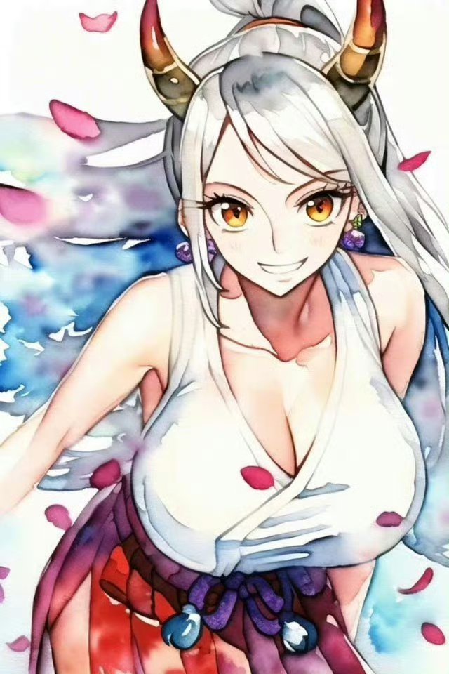 《海贼王》大和的侧乳图片，鬼姬大和大胸图_4