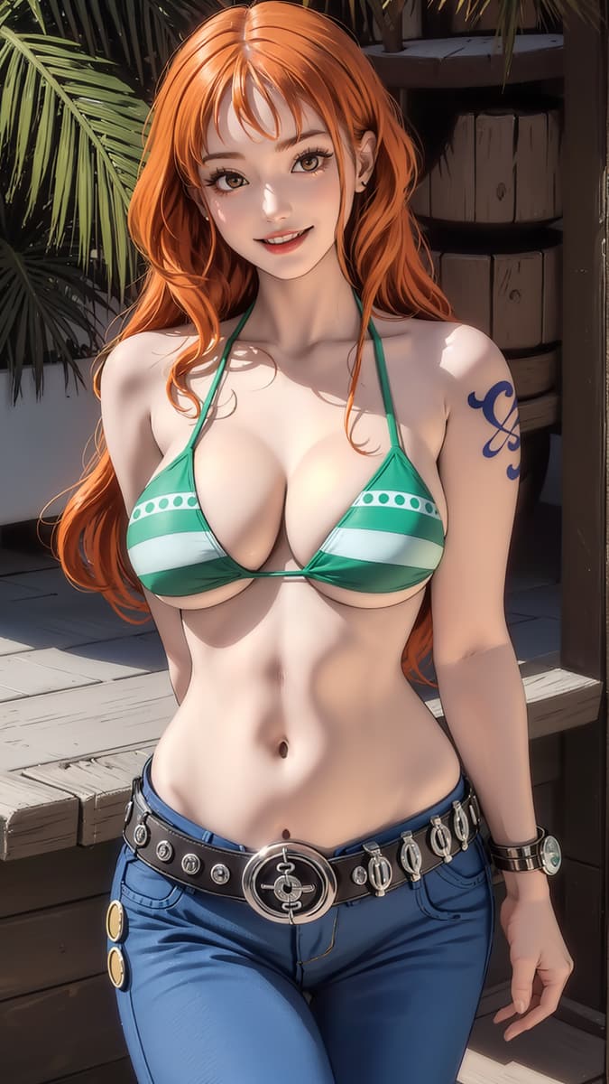 娜美裤子就不能往上提提吗？娜美裤子不能往上提吗？_5