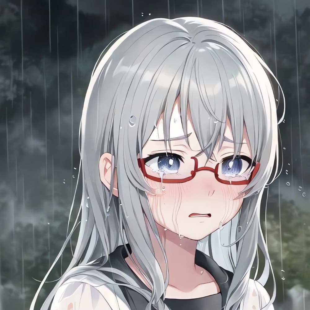 动漫女头脸红流口水流眼泪图片_11