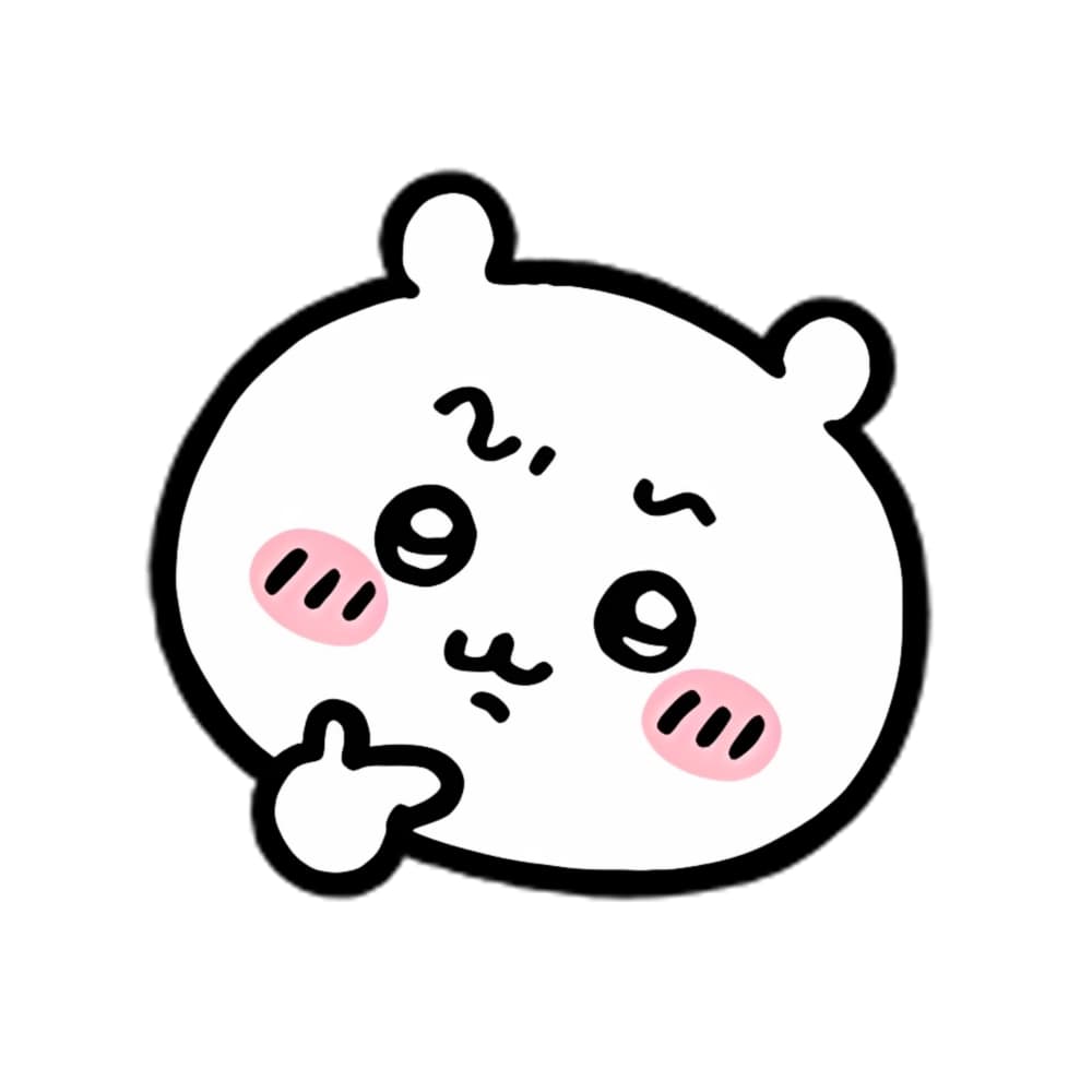 吉伊卡哇Chiikawa可爱头像 简单线条_3