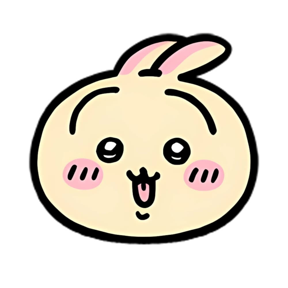 吉伊卡哇Chiikawa可爱头像 简单线条_17
