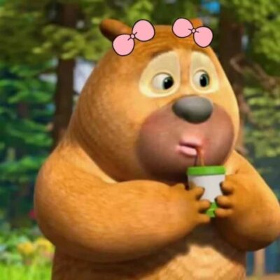 搞笑女专用可爱沙雕熊二搞怪微信头像 好玩儿的搞笑头像