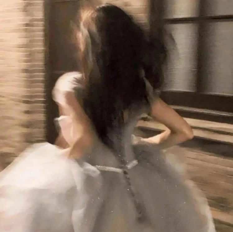 在逃公主系列女生长裙微信头像 穿裙子的女生背影头像_17