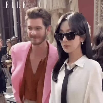 杨紫AndrewGarfield合影gif动态图