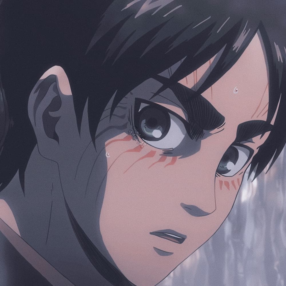 《进击的巨人》艾伦耶格尔头像，大眼睛帅哥动漫男头_3