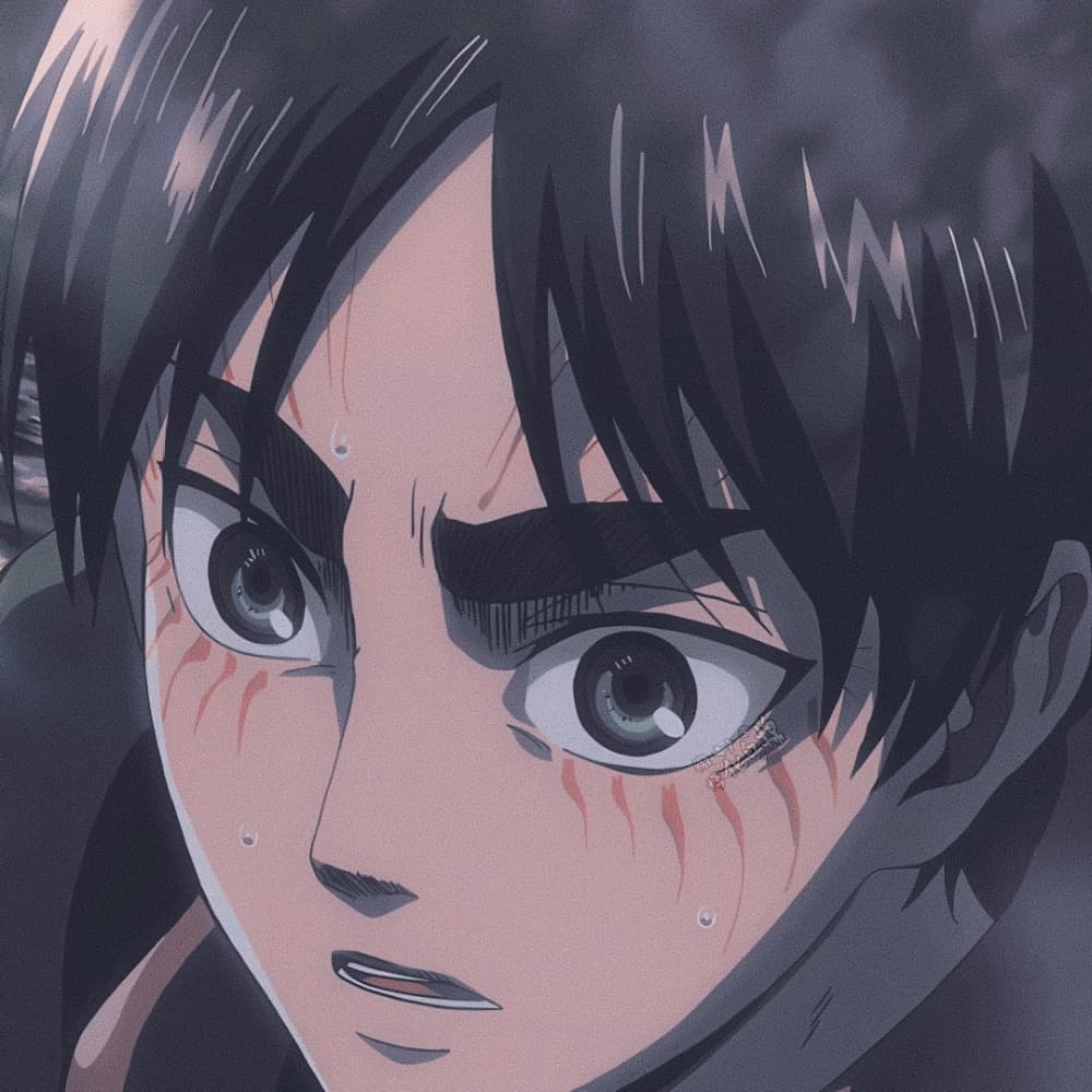 《进击的巨人》艾伦耶格尔头像，大眼睛帅哥动漫男头_5