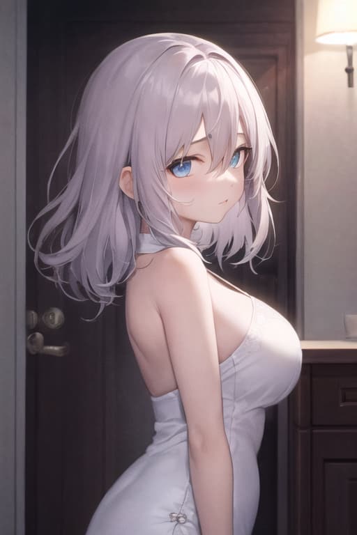 动漫美女露出娇羞的照片图片_4