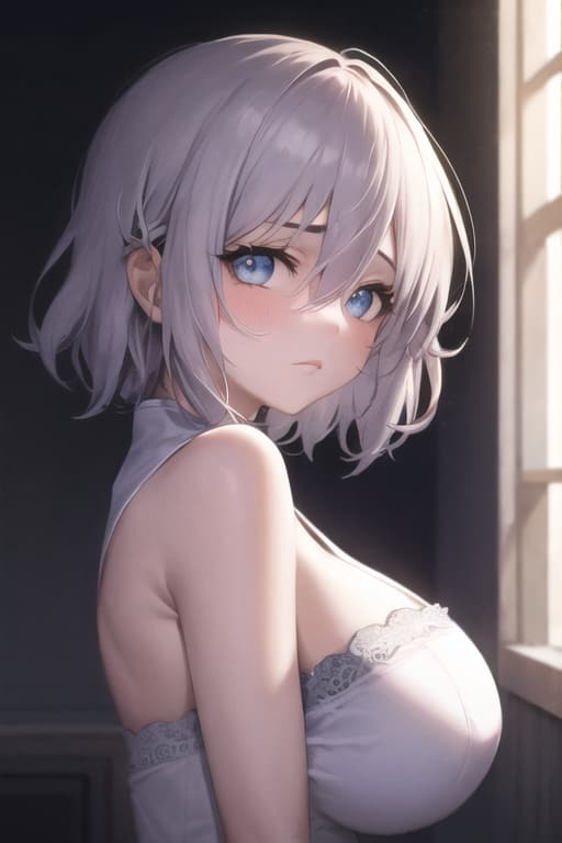 动漫美女露出娇羞的照片图片_5