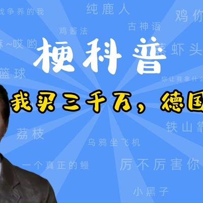 渣渣辉我买三千万德国赢是什么梗？是什么意思