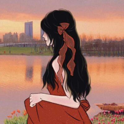 不露脸卡通动漫男女情侣头像 新郎新娘高级氛围感情头