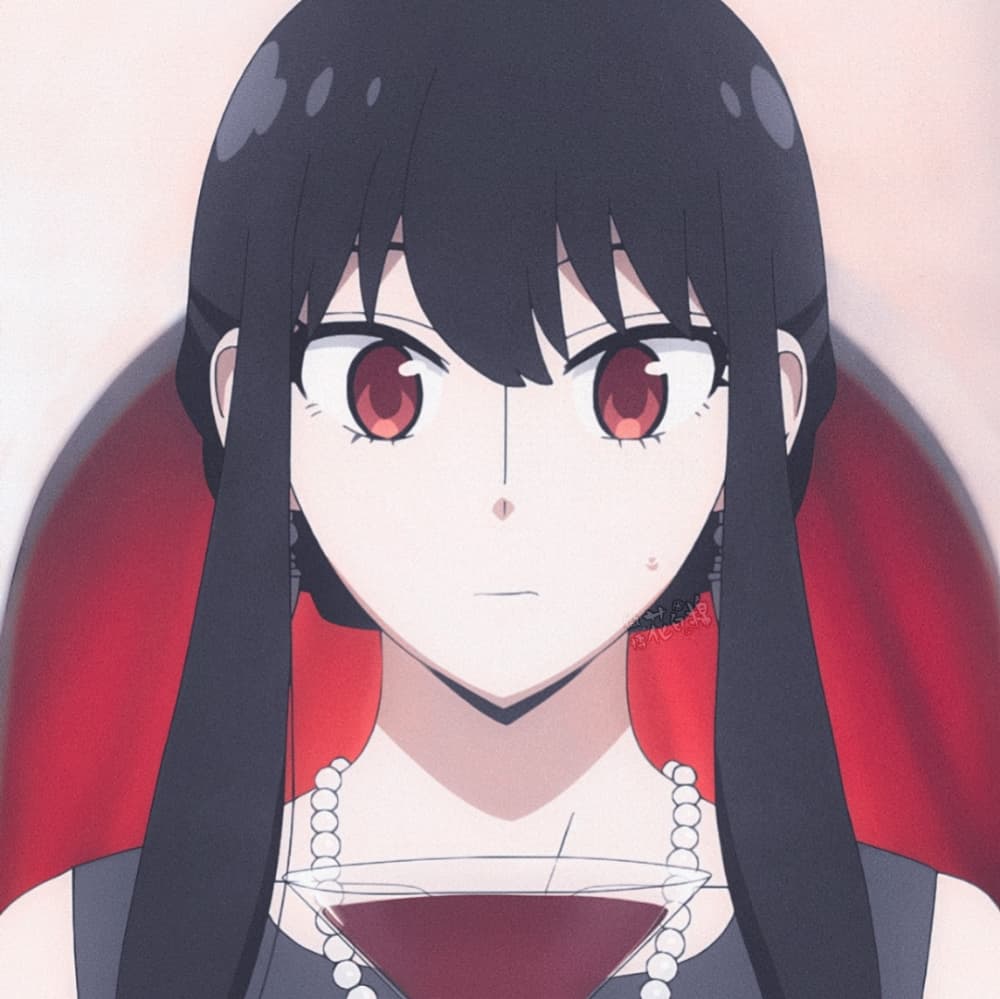 《间谍×过家家》约尔·福杰生气开心脸红发怒自截动漫女生头像_3