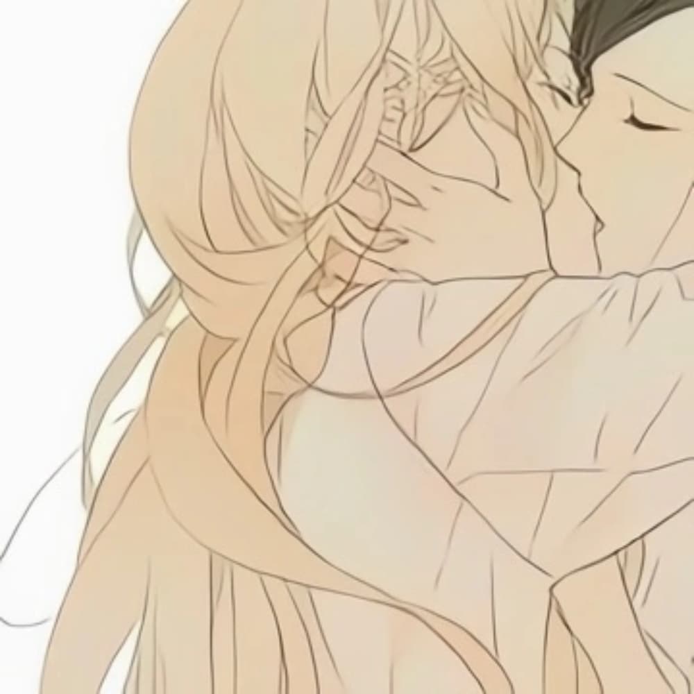 女生和女生亲吻搂搂抱抱头像，女女动漫女头_13