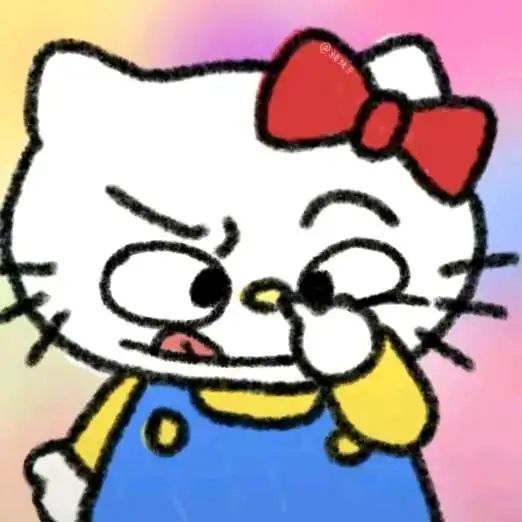 hello kitty猫搞怪头像 凯蒂猫恶搞表情可爱头像_10