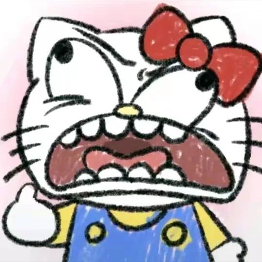 hello kitty猫搞怪头像 凯蒂猫恶搞表情可爱头像_9