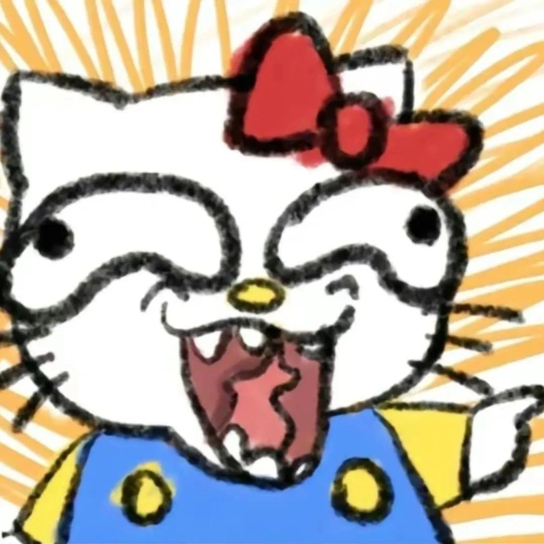 hello kitty猫搞怪头像 凯蒂猫恶搞表情可爱头像_8