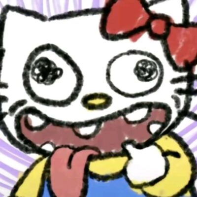 hello kitty猫搞怪头像 凯蒂猫恶搞表情可爱头像